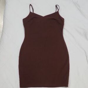 Chic Brown Mini Dress